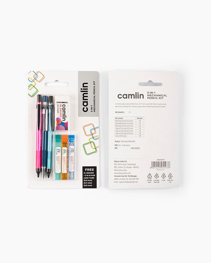 Camlin  3-in-1  Mechanical  Pencils  Pack