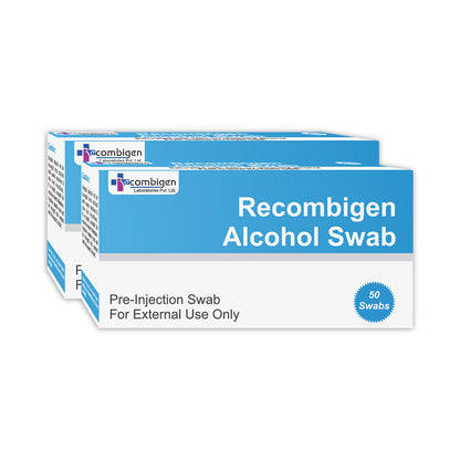 Recombigen Alcohol Swab Pack – 2 Boxes of 50