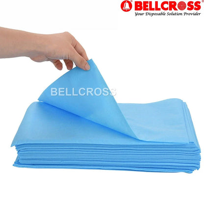Blue Disp.bed Sheets, Size: 48"x80"