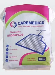 Good Rectangular Caremedics Disposable Medical Underpad, Size: Large, Size/Dimension: 60x90 cm