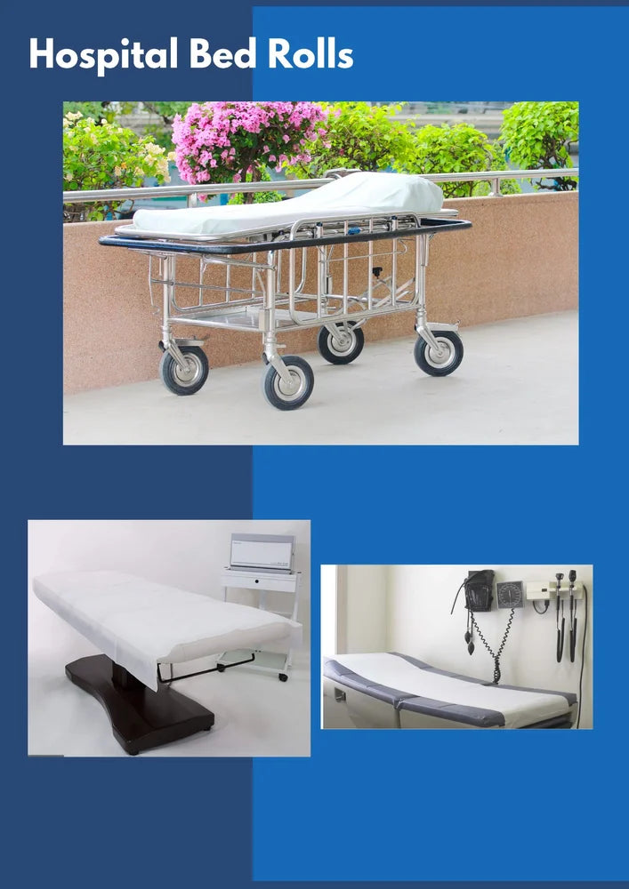 White Hospital Disposable Bed Sheet Roll