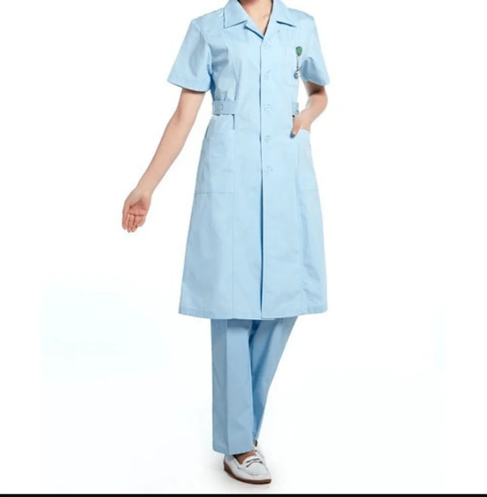 French Terrain Blue Hospital Staff Uniform, Size: Medium