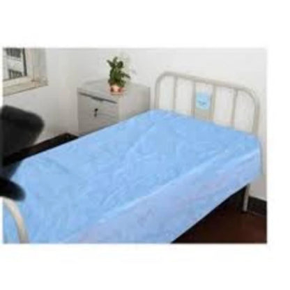 Size: Single Microfiber Blue Non woven Bed Sheets, For Hospital
