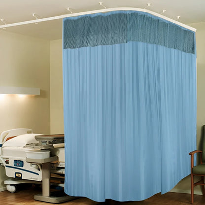 Polyester Blue Hospital Partition Curtains, For clinics, hospitals