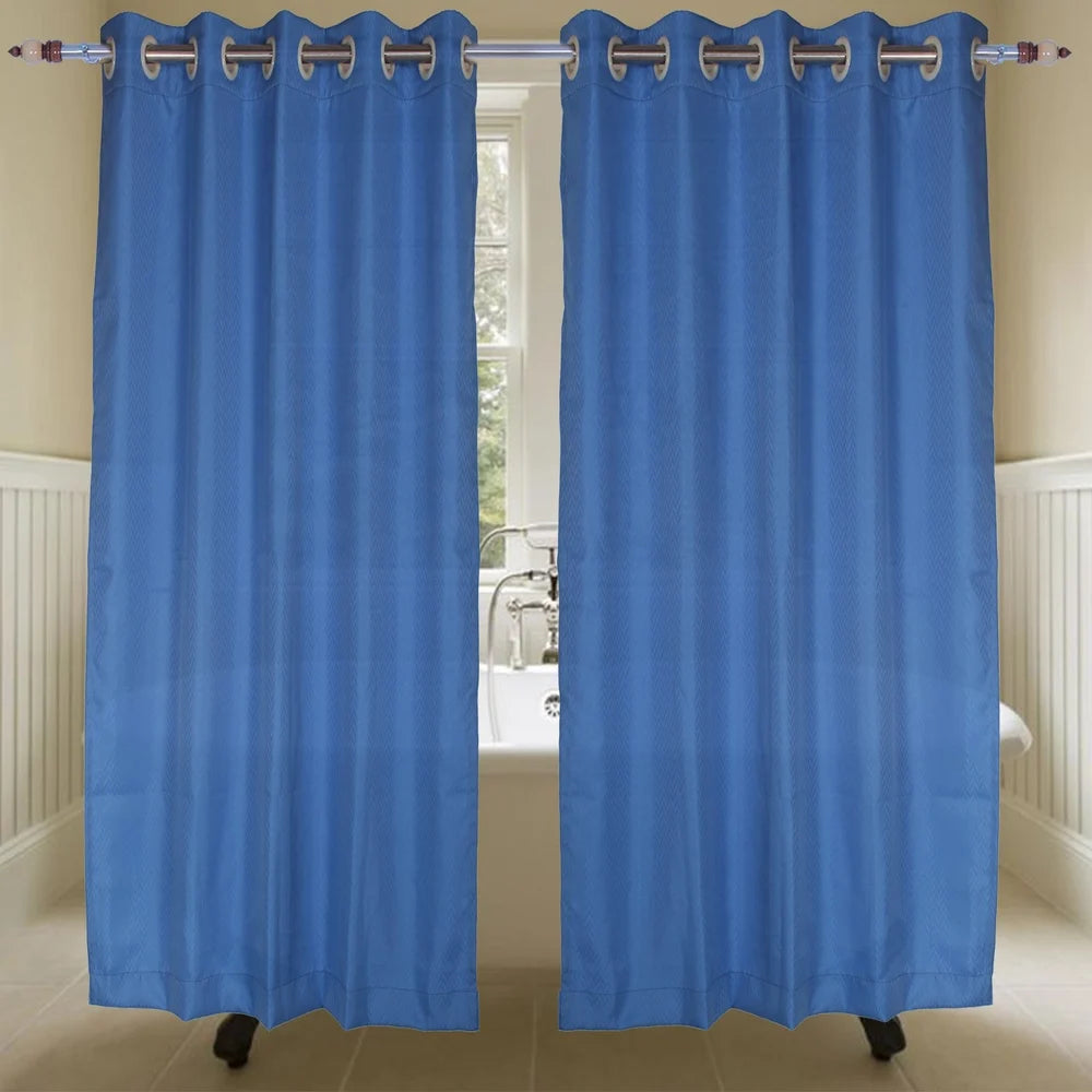 Cotton Blue Plain Hospital Curtain, For door, window