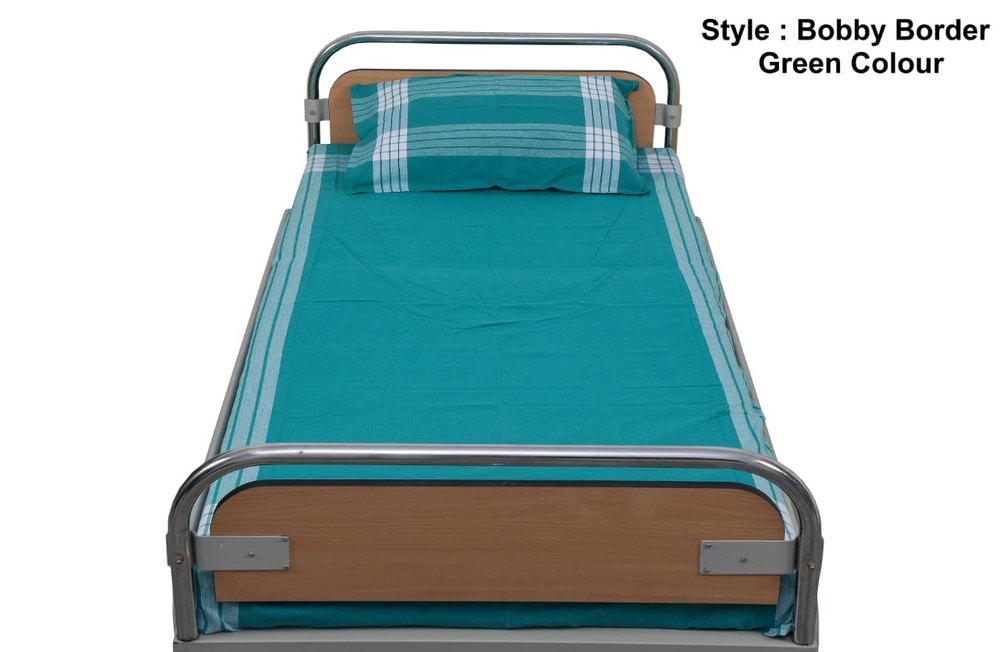Green Hospital Bed Sheet, For Hospitals, Size: 42"x80"