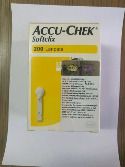Plastic Accucheck Softclix Lancets, Number Of Strips: 100 Strips